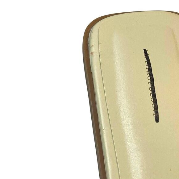 By Anthropologie Buckle Slide Sandals Size 41 US 10.5 - 11 Color Light Sands NEW - Picture 8 of 11